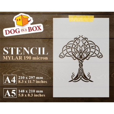 Pochoir celtique arbre de...