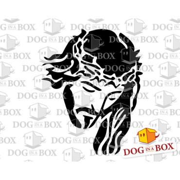 Jesus stencil - Reusable christian stencil for churches, wood signs, wall decor and catechism