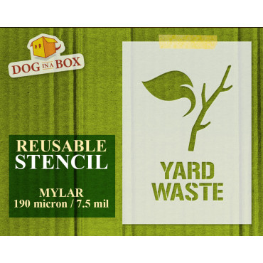 Pochoir à déchets de jardin...