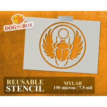 Egyptian Scarab stencil n....