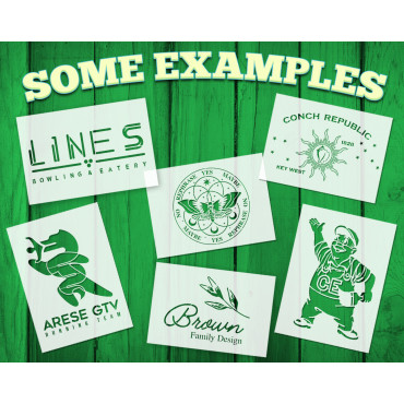 Custom stencil from logo - Company logo stencil