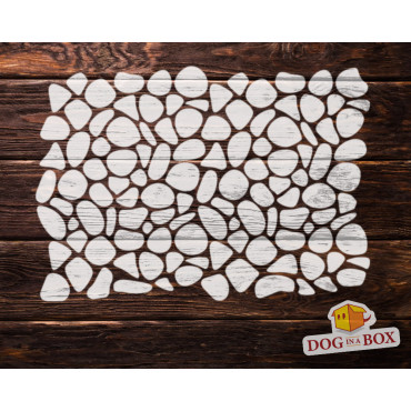 Bricks stencil n.7 - Reusable seamless stones pattern stencil, rocks stencil for diorama and model making