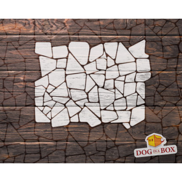 Bricks stencil n.8 - Reusable seamless stones pattern stencil, rocks stencil for diorama and model making