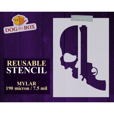 Teschio e Pistole stencil...