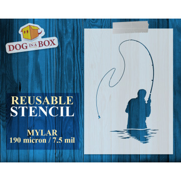 Pochoir de pêche n.5 -...