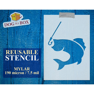 Pochoir de pêche n.6 -...