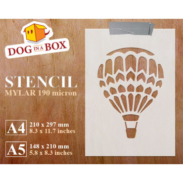 Hot air balloon stencil n.1...
