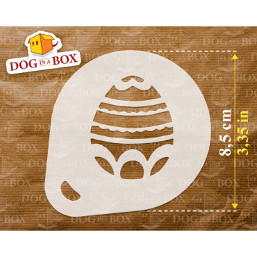Stencil di uova di Pasqua (set di 3) - Stencil per decorare cappuccini, caffè, pareti o tessuti