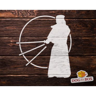 Kendo stencil n.3 - Reusable japanese stencil for wood signs, wall painting, fabrics