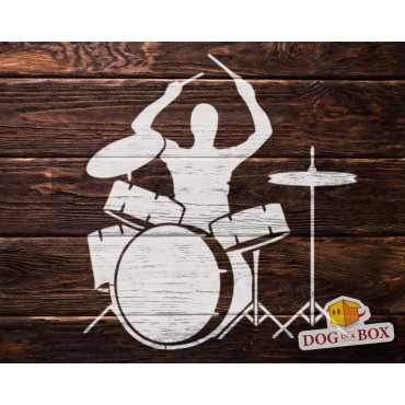 Pochoir de batteur - pochoir de rock rock réutilisable, pochoir à tambour, pochoir de musique