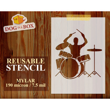 Stencil batterista -...