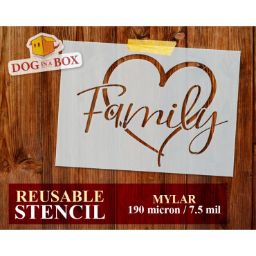 Stencil "Family" n.1 -...