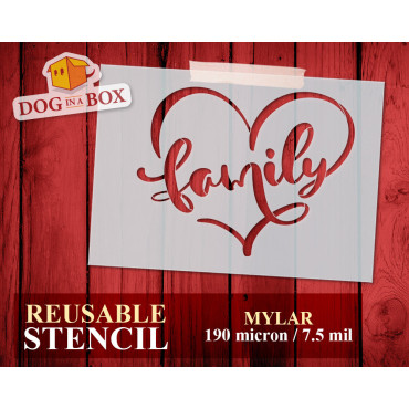 "Family" Schablone n.2 -...