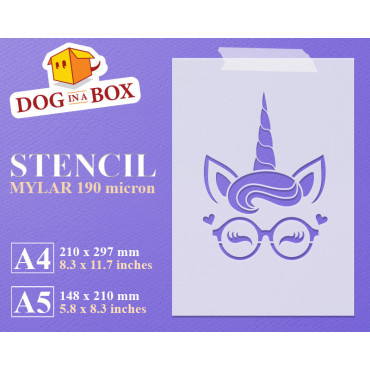 Pochoir Licorne n.14 -...