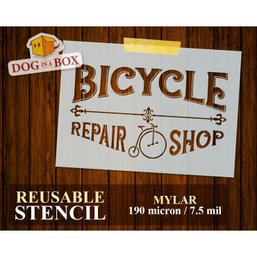 Pochoir "Bicycle Repair...