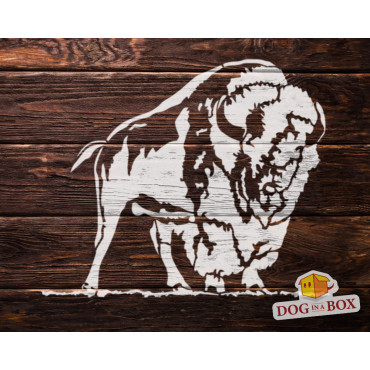 Buffalo stencil n.1 - Reusable animal stencil for wall painting, wood and fabrics