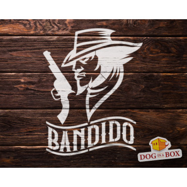 "Bandido" Schablone N.2 - wiederverwendbares Vintage Far West Schablone für Wohnkultur, Wandmalerei