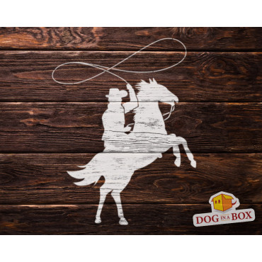 Cowboy stencil n.1 - Reusable Far West stencil for wall painting, wood and fabrics