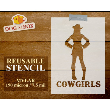 Stencil Cowgirl per bagno...