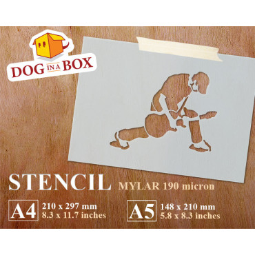 Rocker stencil - Reusable music stencil for wall decoration, wall painting, wood signs and house decor