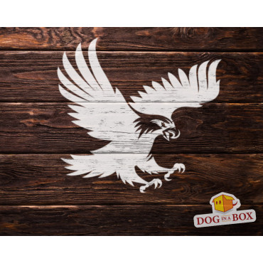 Eagle stencil n.5 - Reusable eagle stencil for wood signs, walls or fabrics.