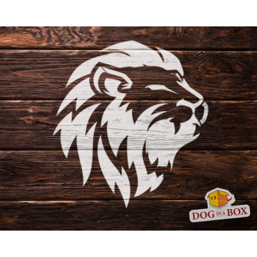 Pochoir Lion n.4 - Pochoir animal de la jungle réutilisable pour peindre sur toutes surfaces