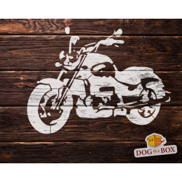 Motorcycle stencil n.2 - Reusable motorbike stencil for painting on walls, wood, fabrics