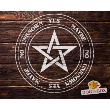 OUIJA Pentacle stencil n.1 - DIY Ouija board reusable stencil. Esoteric and Mystical stencils