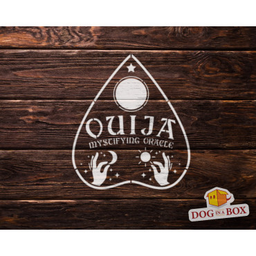 OUIJA Planchette stencil n.2 - DIY Ouija board. Make your own Ouija table with this reusable stencil.