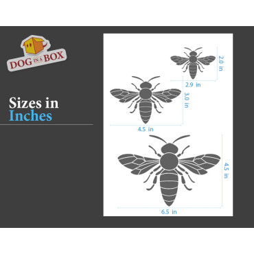 Stencil api set n.1 - Stencil riutilizzabile pittura su alveari, pareti, quadri e tessuti