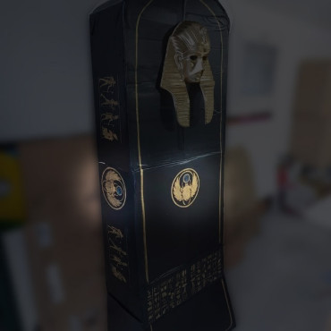 Stencil Scarabeo egizio n.1 - Stencil riutilizzabile di geroglifici, per pareti e tessuti