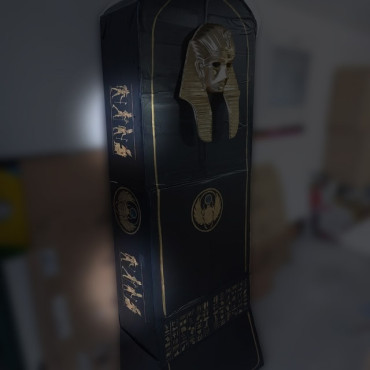 Stencil geroglifici n. 2 - Stencil riutilizzabile di divinità egizie delle piramidi in Egitto