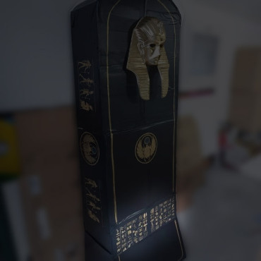 Stencil geroglifici n.1 - Stencil riutilizzabile con motivi egizi per decorare ogni superficie