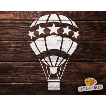 Heißluftballon schablone Nr.3 - Wiederverwendbare Schablone für Kinderzimmer, Wanddekoration, Holzschilder und Kinderzimmer