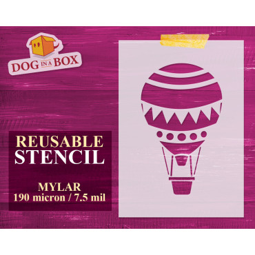 Stencil mongolfiera n.4 -...