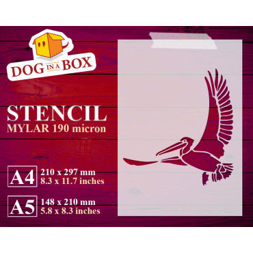 Bird decor stencil n.4 - Reusable bird stencil for wood signs, wall decor and fabric