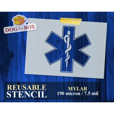 Star of Life Schablone -...