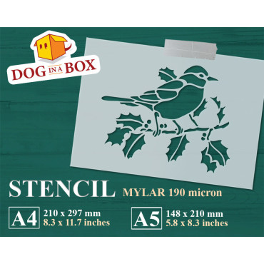 Pochoir décor oiseau n.1 -...