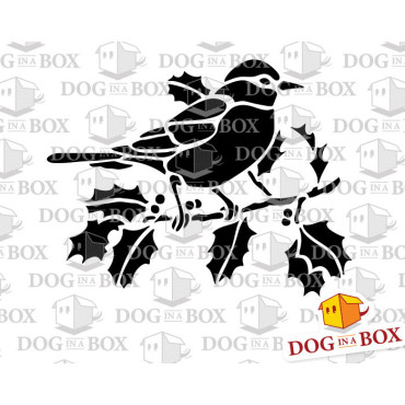 Bird decor stencil n.1 - Reusable bird stencil for wall decoration