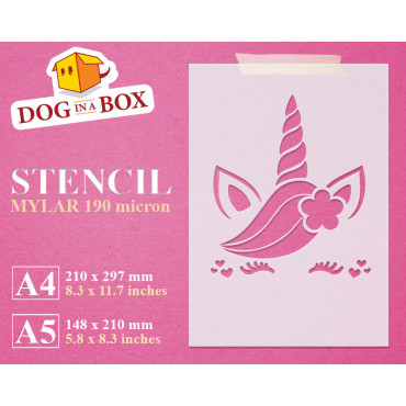 Pochoir Licorne n ° 9 -...