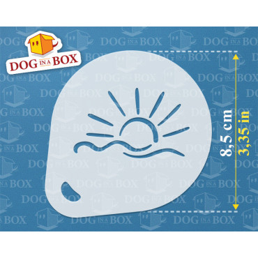 Pochoirs d'été (lot de 3) pochoir de décoration de poudre de cacao Cappuccino et café - pochoirs de peinture de visage