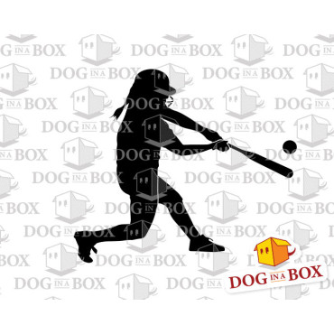 Softball stencil n.4 - Reusable stencil for softball wall decors, fabrics and wood signs.