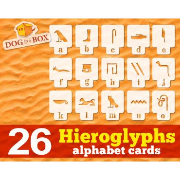 Hieroglyps stencils cards -...