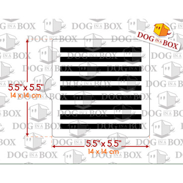 Stripes stencil n.1 - stencil for cookies and cakes - 14 x 14 cm