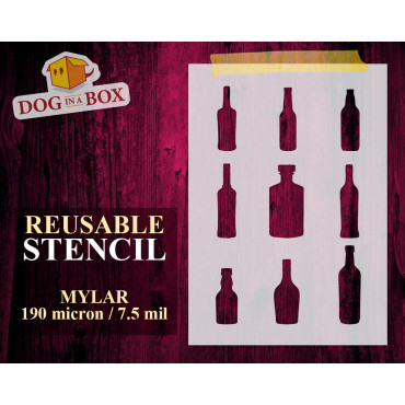 Bottles stencil n.1 -...