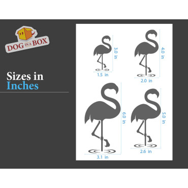 Pochoir Flamingo n.2 - Pochoir réutilisable avec de nombreux flamants de différentes tailles, parfait pour la peinture