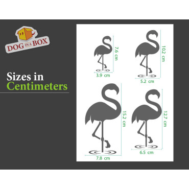 Pochoir Flamingo n.2 - Pochoir réutilisable avec de nombreux flamants de différentes tailles, parfait pour la peinture