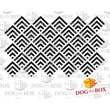 Pattern stencil n.9 - Reusable squares stencil, seamless geometric pattern for walls and fabrics