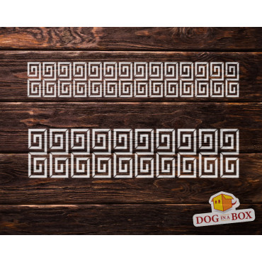 Greek key stencil n.2 - Reusable greek stencil, seamless geometric pattern for walls and fabrics