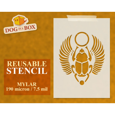 Ägyptische Scarab Schablone...